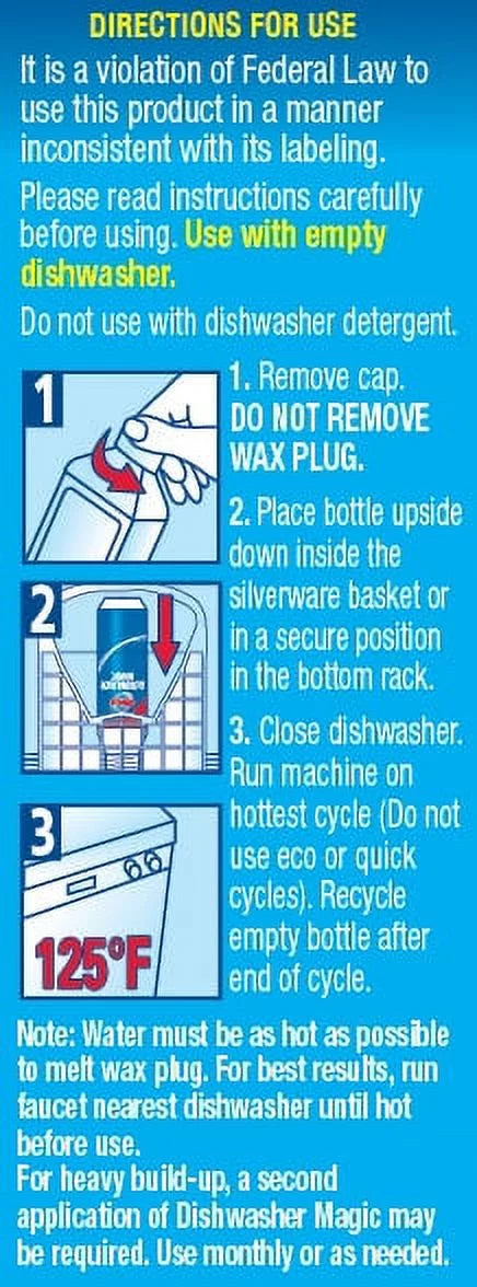 Dishwasher Cleaner and Disinfectant 2-Pack X205