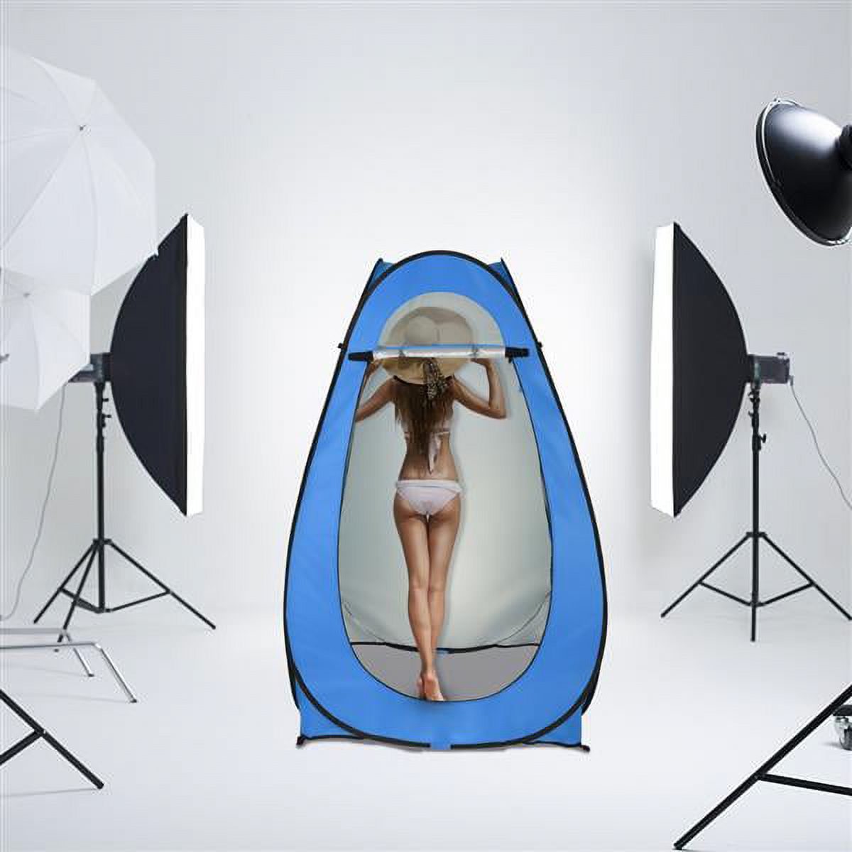 Blue Pop Up Toilet Shower Tent Changing Room Camping Shelter A2580