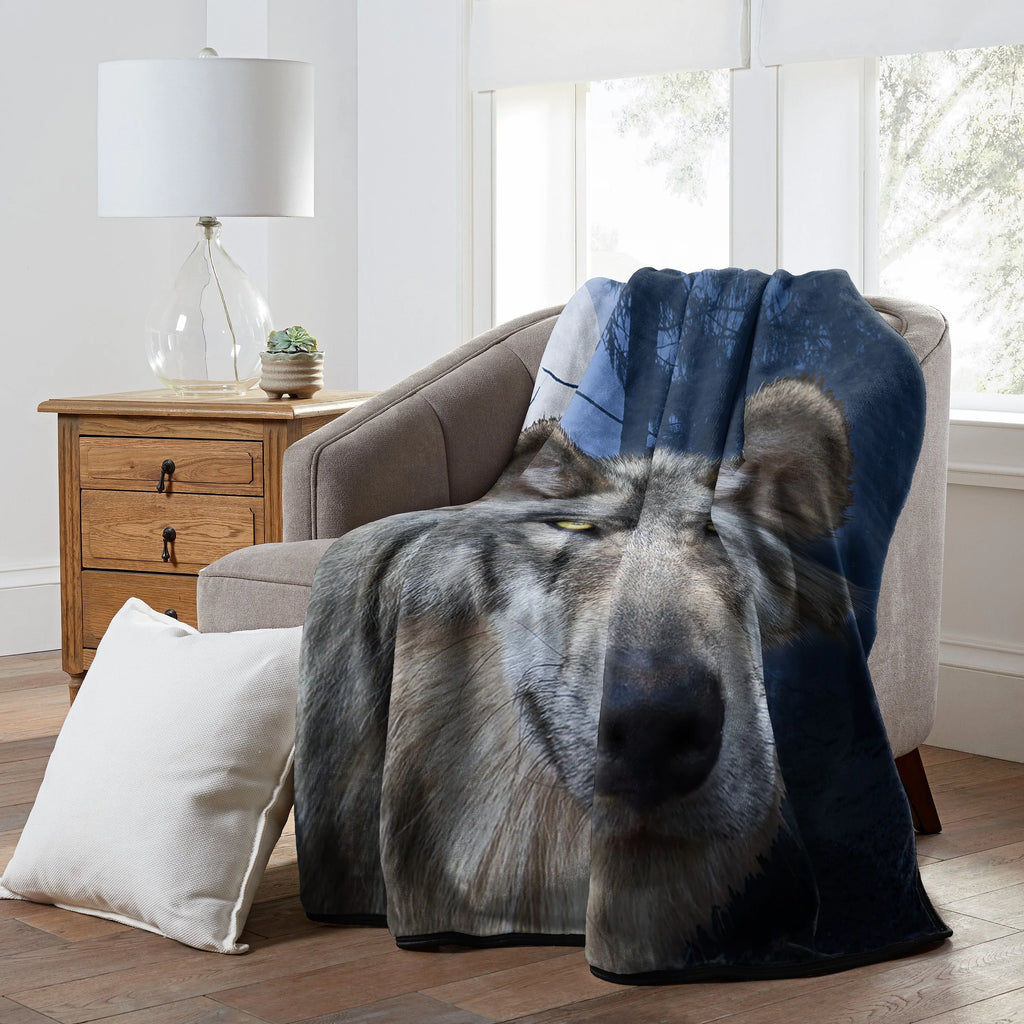 Oversized Raschel Throw Blanket, 60 x 80 inches Z609621