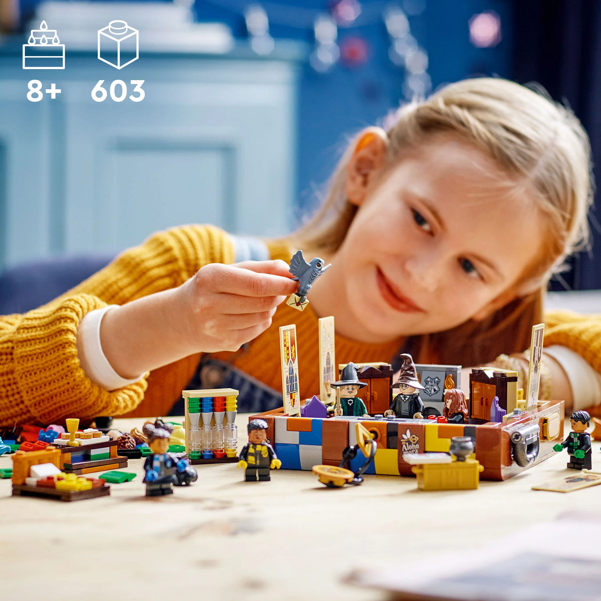 Customizable Toy Luggage Set with Minifigures D230