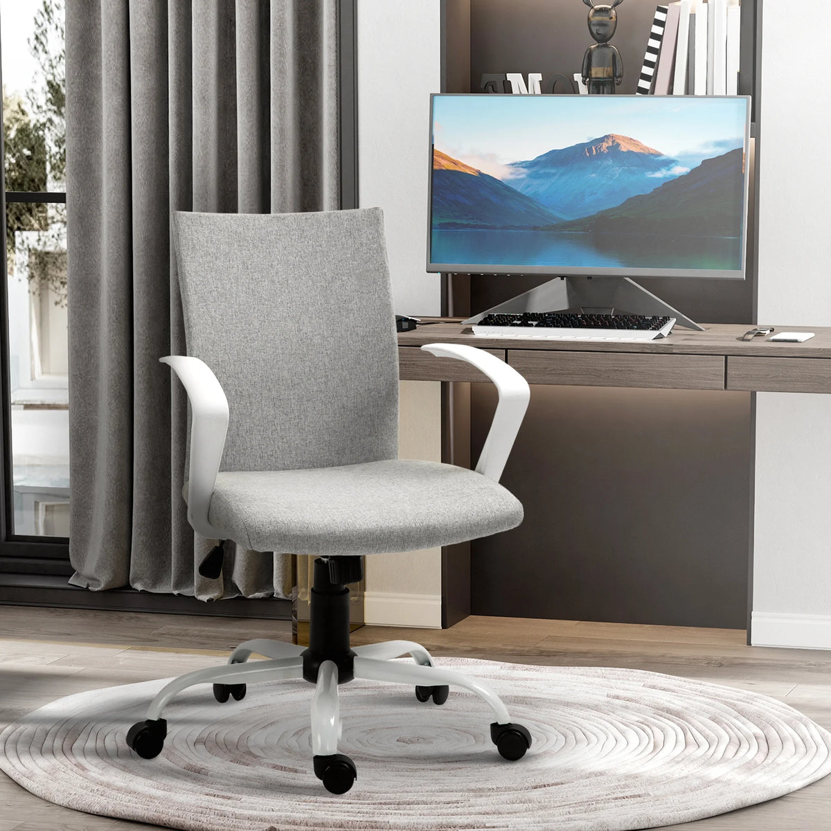 Mid-Back Ergonomic Office Chair with Adjustable Height H998