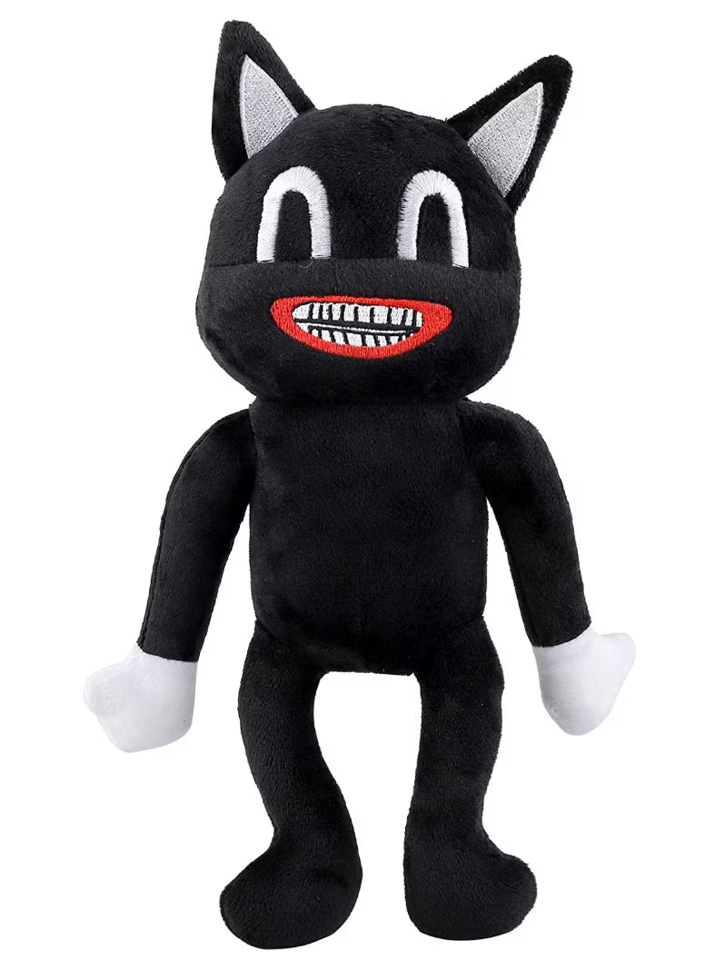 Black Cartoon Cat Plush Toy 9 Inches H825