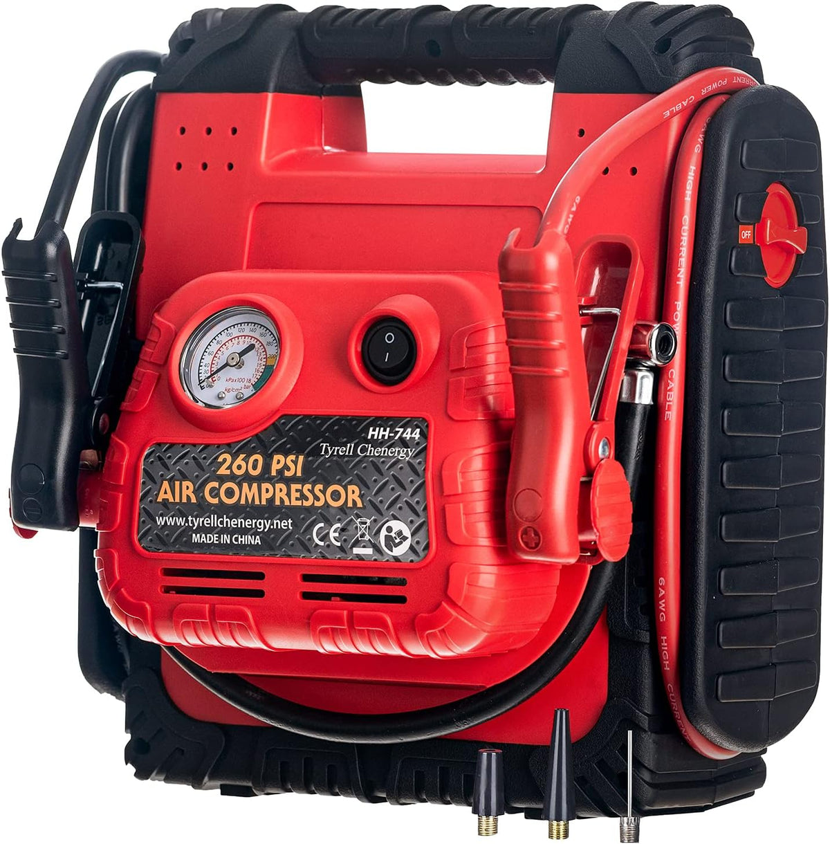 Jump Starter 1200Amp 12V Power Station with 260 PSI Air Compressor D132678