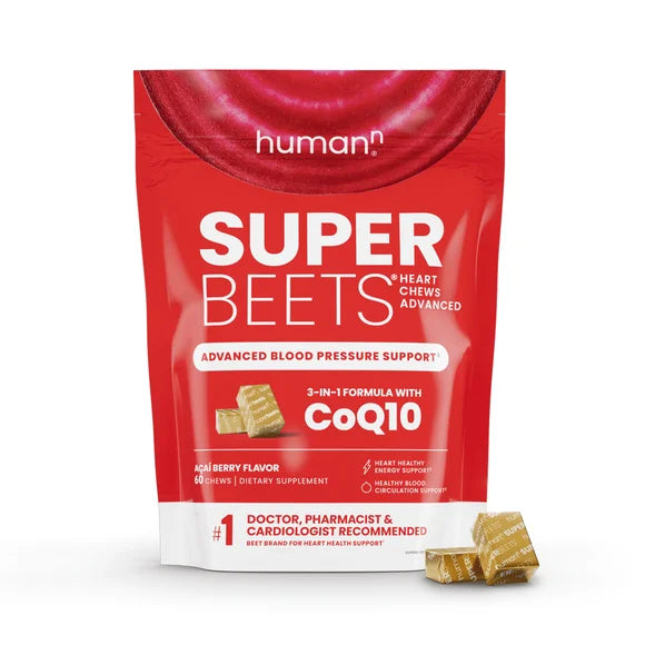 Beetroot Grape Seed Extract CoQ10 Chews 60 Count I67971