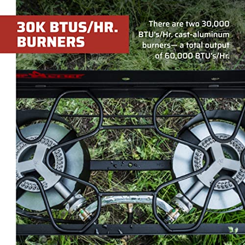 2 Burner Outdoor Camping Cooking Stove T90404