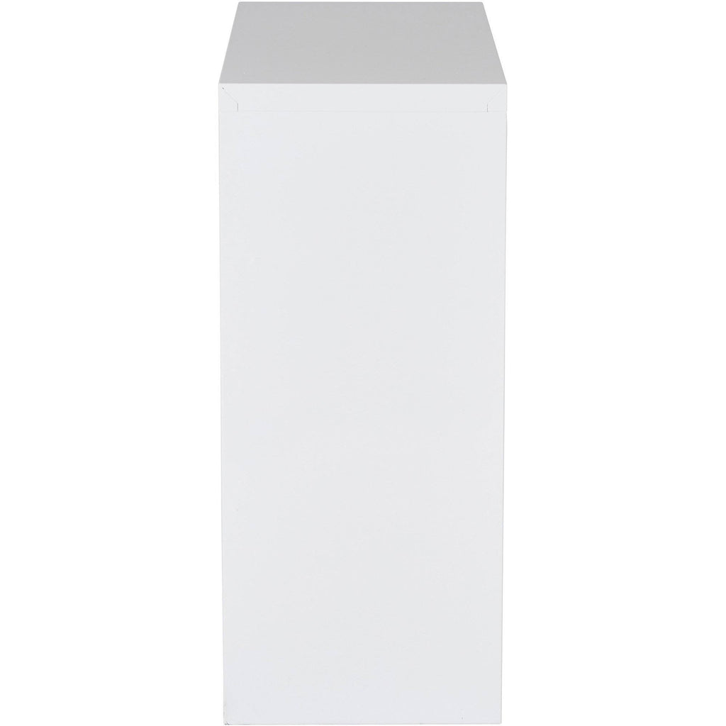 White Metal Bookcase J32677