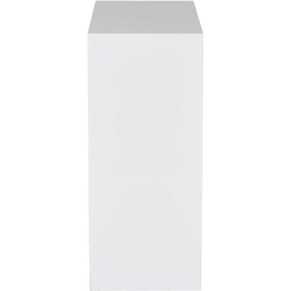 White Metal Bookcase J32677