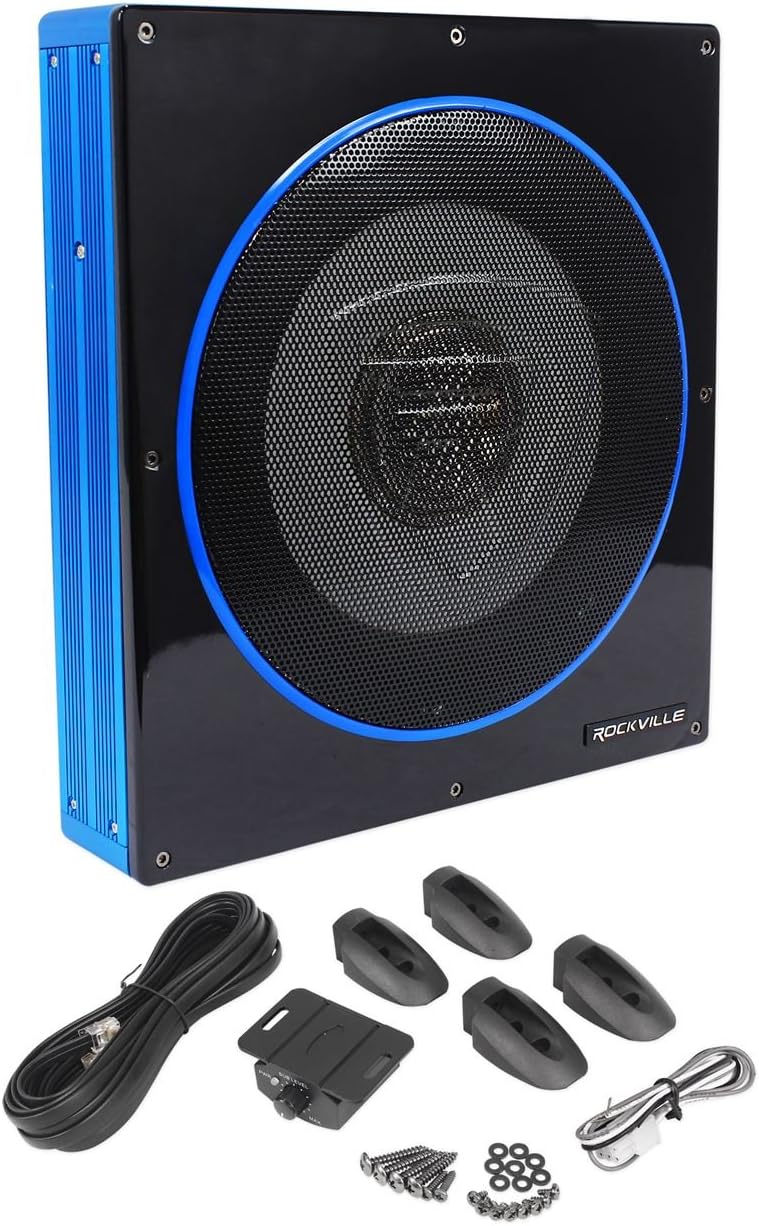 10 800 Watt Slim Powered Car Subwoofer G627