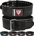 6mm Leather Weight Lifting Belt Black M C32705