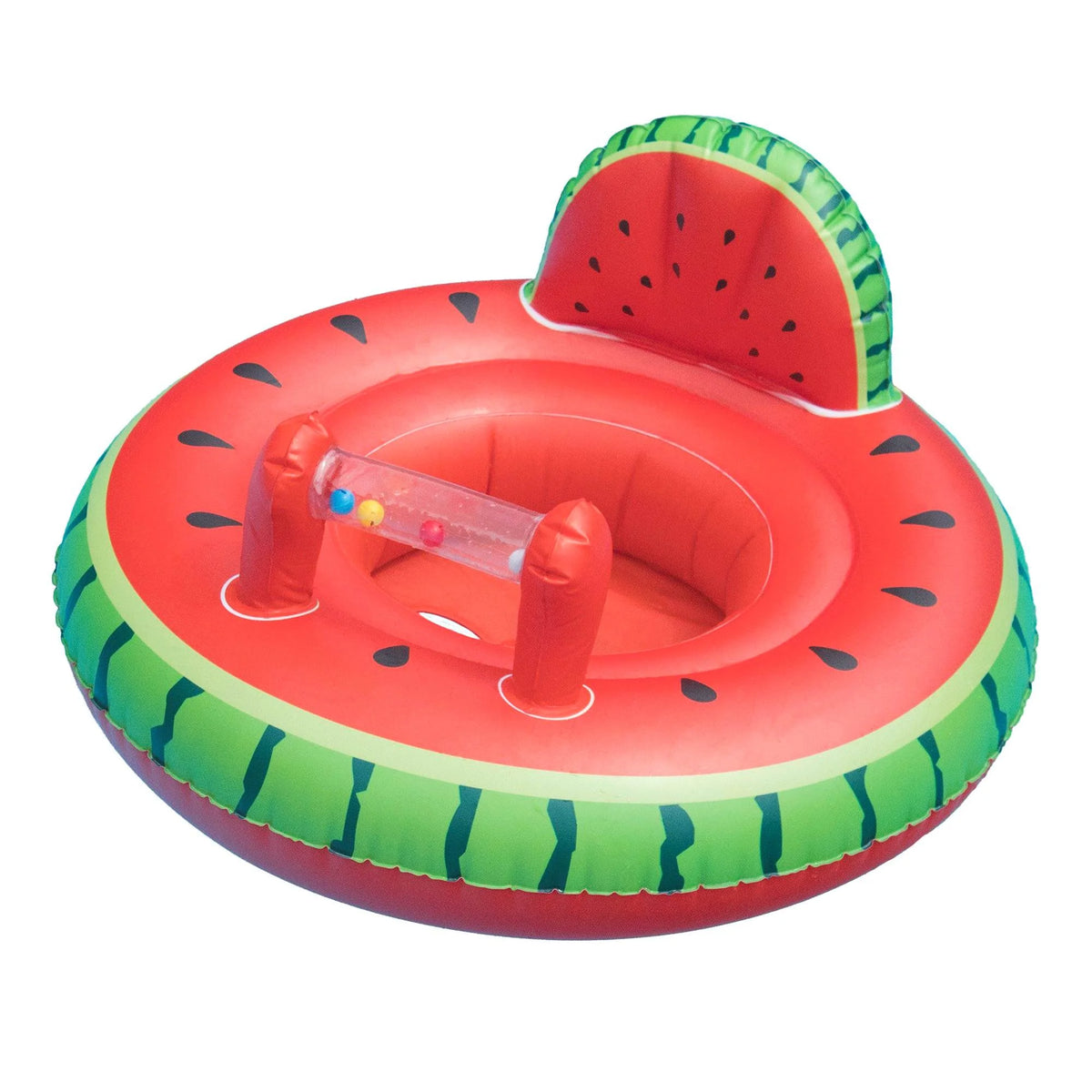 Red Green Watermelon Baby Seat Pool Inflatable Ride-On Y950092