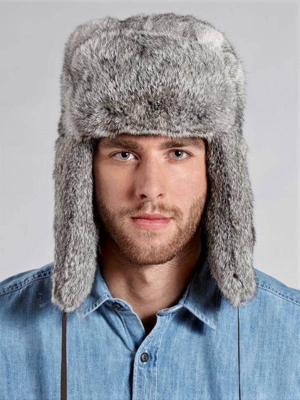 Grey Trapper Hat J4113