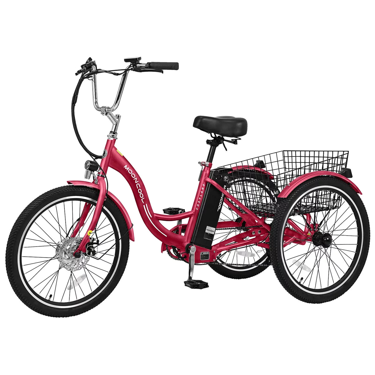 3 Wheel Electric Bike with Removable 36V 10Ah Lithium Battery D931526