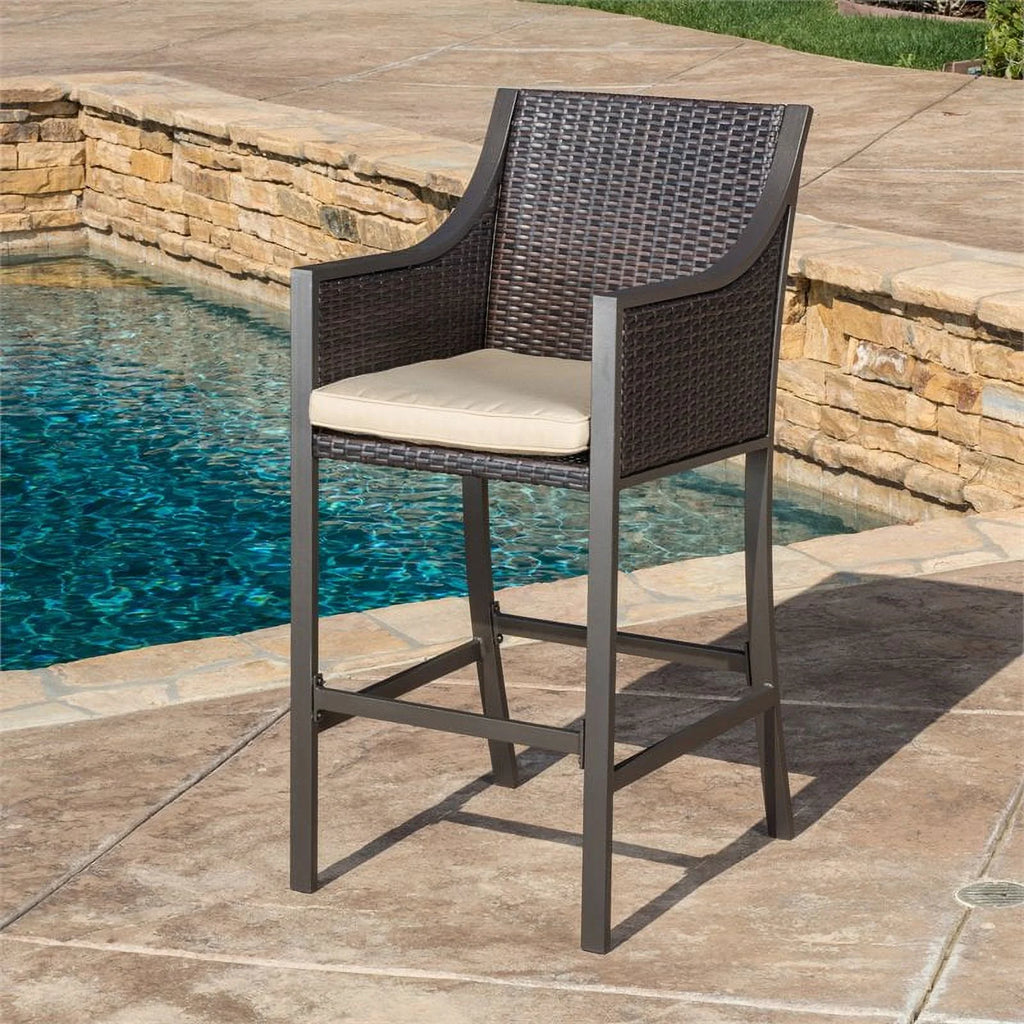 Multi Brown Bar Stool Set of 2 N7615
