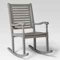 Gray Wash Acacia Wood Outdoor Rocking Chair W4303
