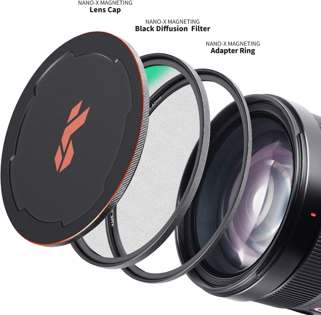 72mm Magnetic Black Soft Diffusion 1/4 Filter with 28 Multi-Layer Coatings N395