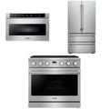 36 Gas Range, Refrigerator and Microwave W928