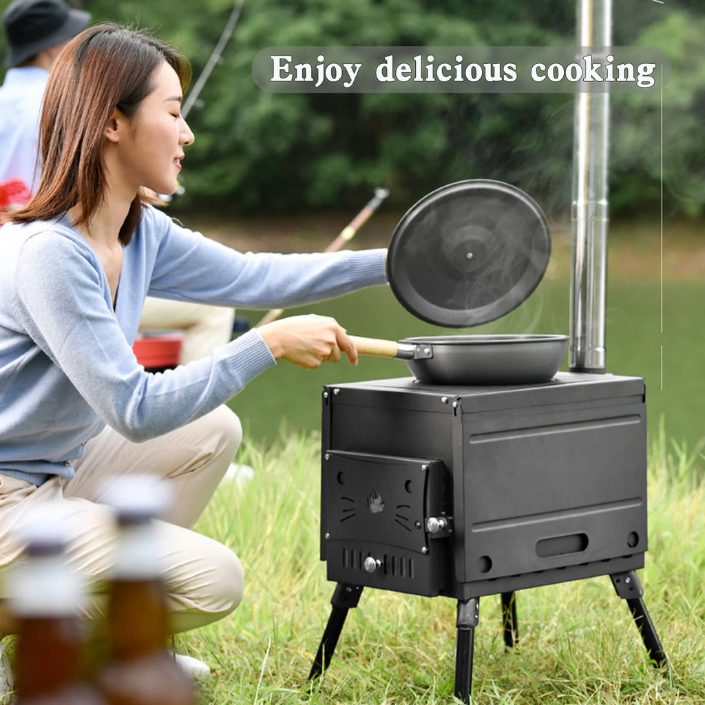 Portable Camping Wood Burning Stove L707