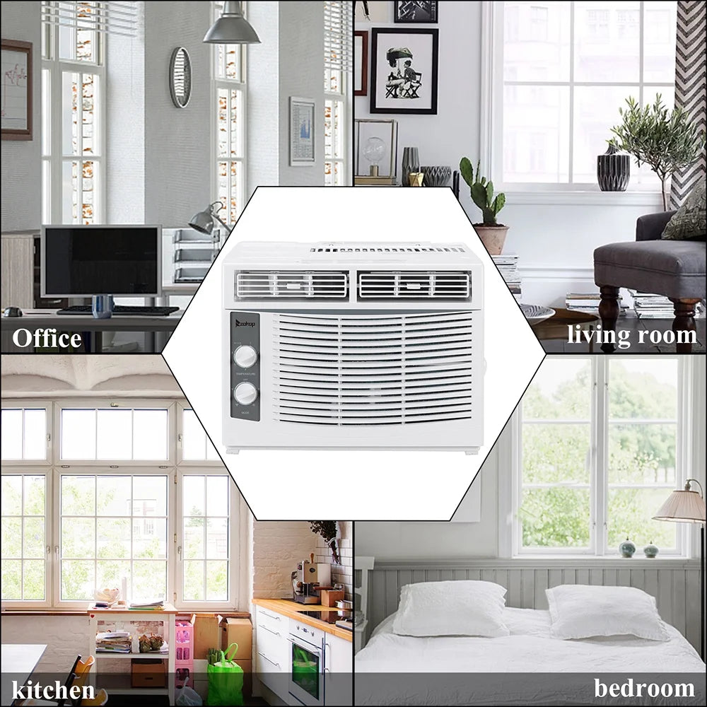 5000BTU 115V 450W White Window Air Conditioner T51049