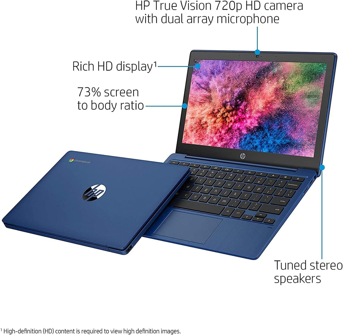 11.6 HD Anti-Glare Chromebook, 4GB RAM, 128GB Storage C166