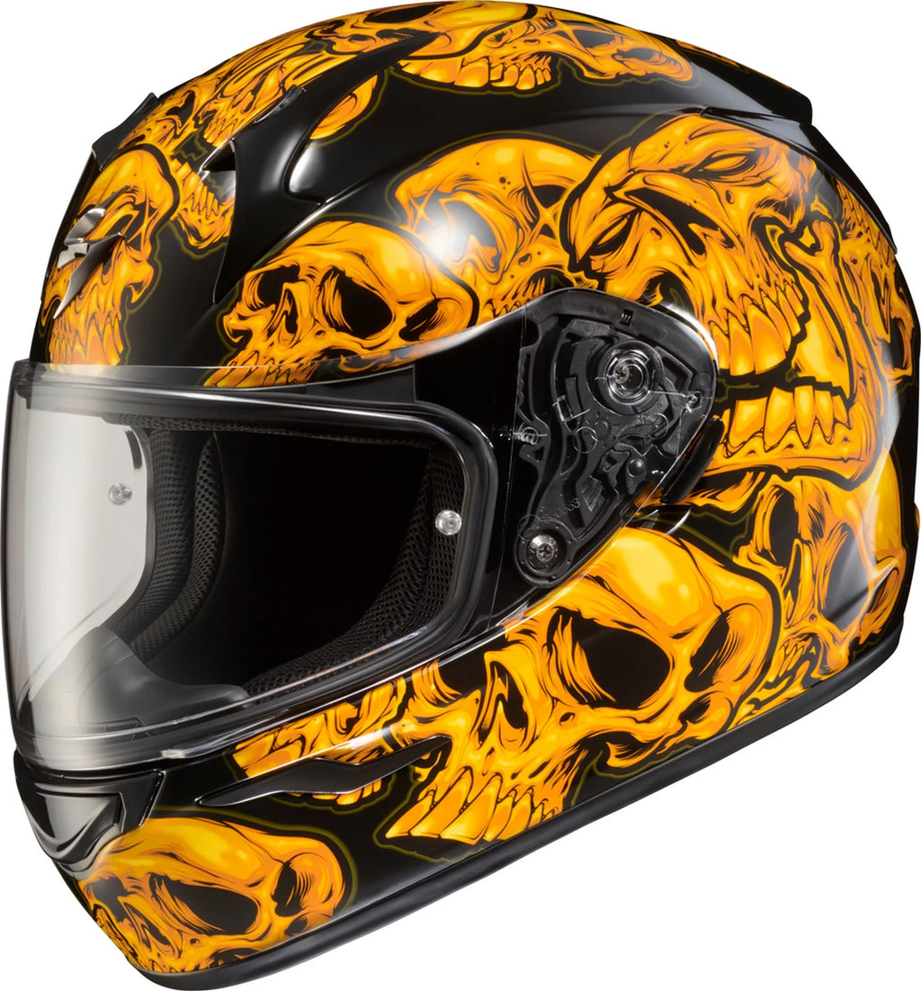 Orange Motorcycle Helmet H998171