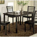 Faux Marble Top Dining Table in Black U401