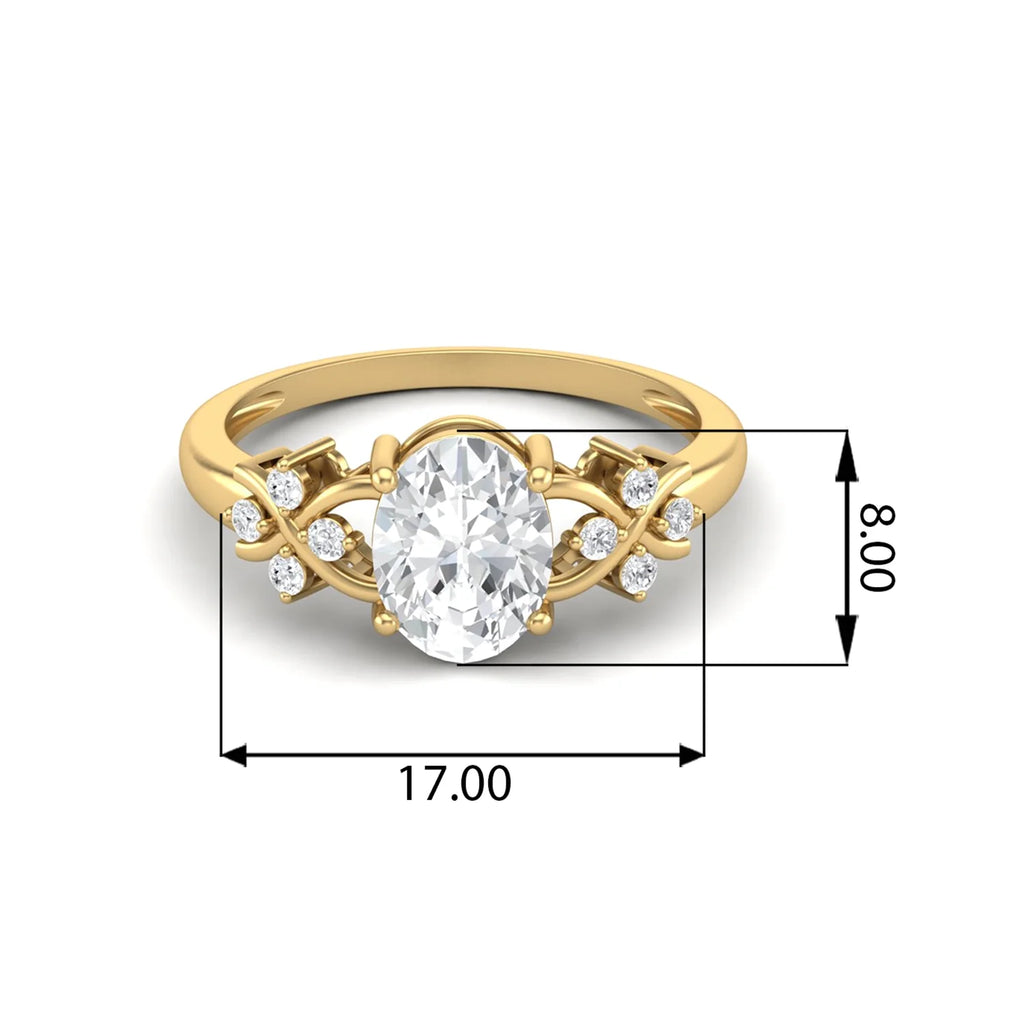 925 Silver Gold Vermeil Oval Pearl Ring Q864