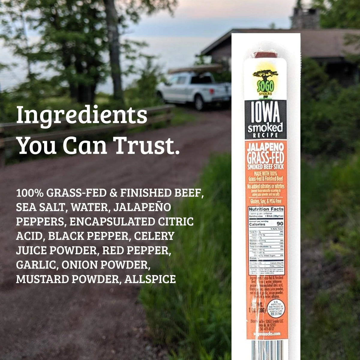 Jalapeno Beef Sticks 1-oz 144 Cnt K717
