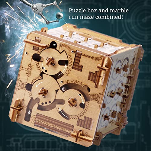Wooden Escape Room Puzzle Box W3776