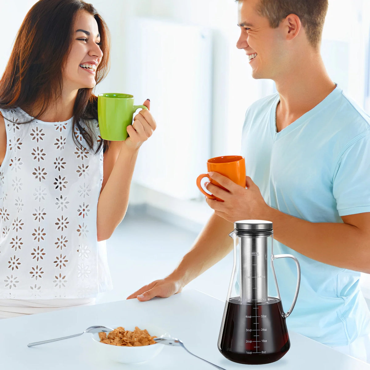 Cold Brew Coffee Maker Glass Pitcher with Filter L1059