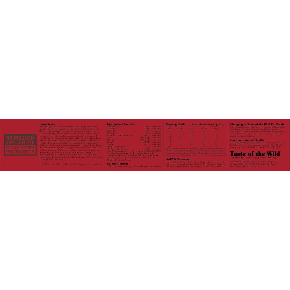 Southwest Canyon Dog Food W6667