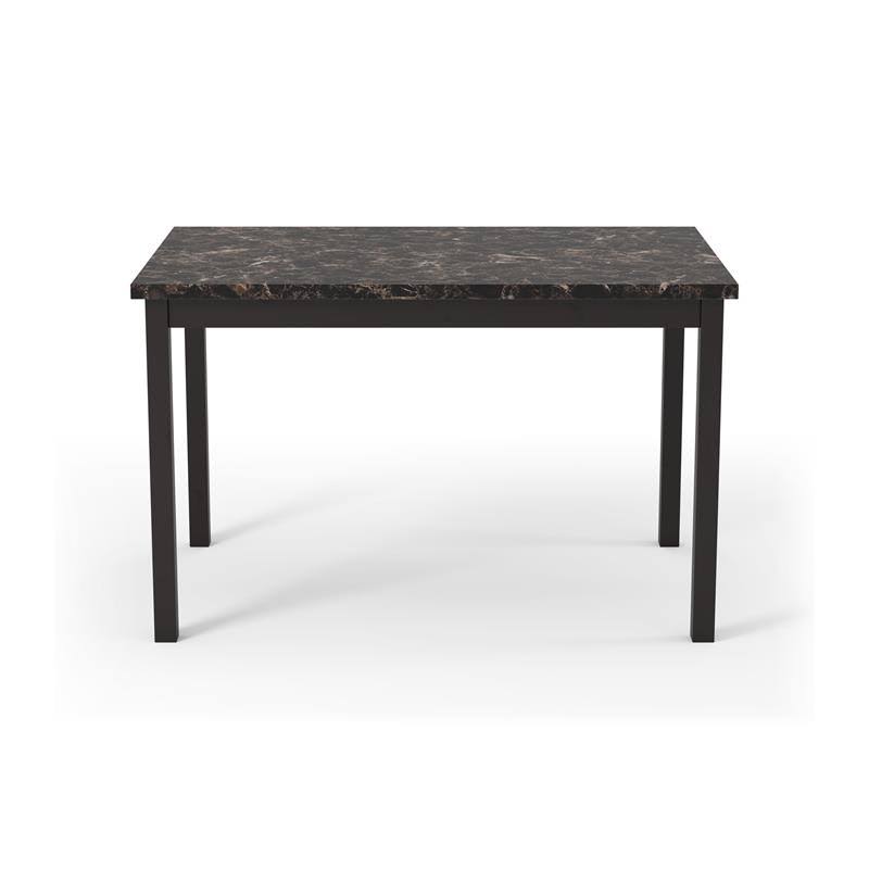 Faux Marble Top Dining Table in Black U401