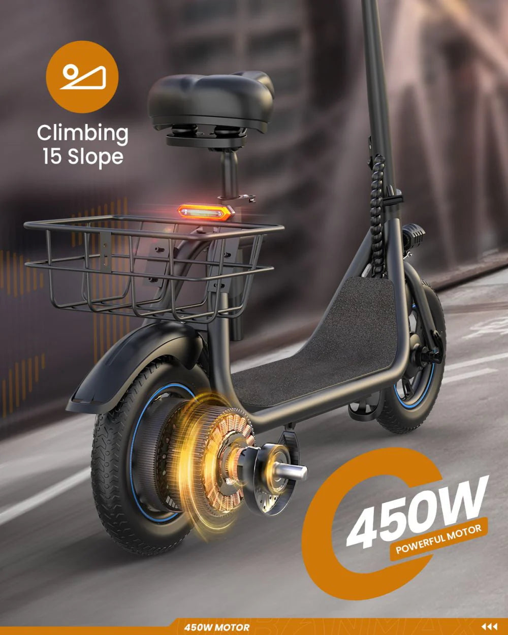 450W Electric Scooter with Seat U693