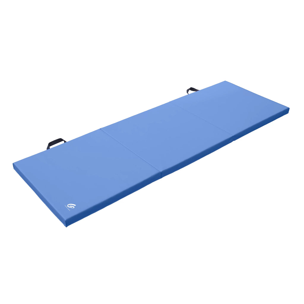 Black Tri-Fold Exercise Mat with Handles N905276