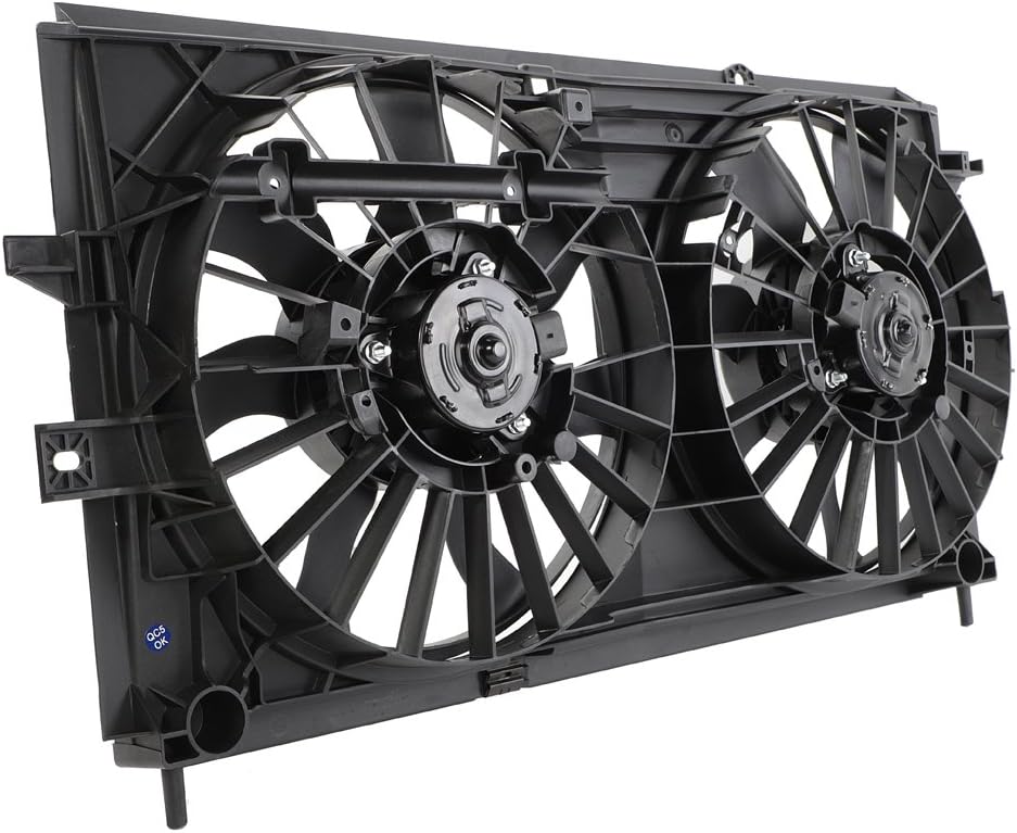 Radiator Cooling Dual Fan Assembly for 2000-2003 Chevrolet Impala Monte V6 3.4L 3.8L W487