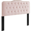 Pink Tufted Velvet Full/Queen Headboard E135