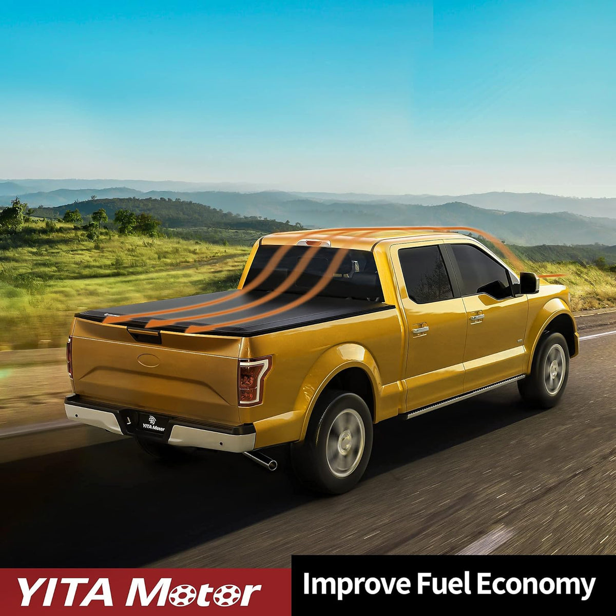 Soft Tri-fold Truck Bed Tonneau Cover for 2019-2022 Chevy Silverado/GMC Sierra 1500, 6.6 ft Bed T237617