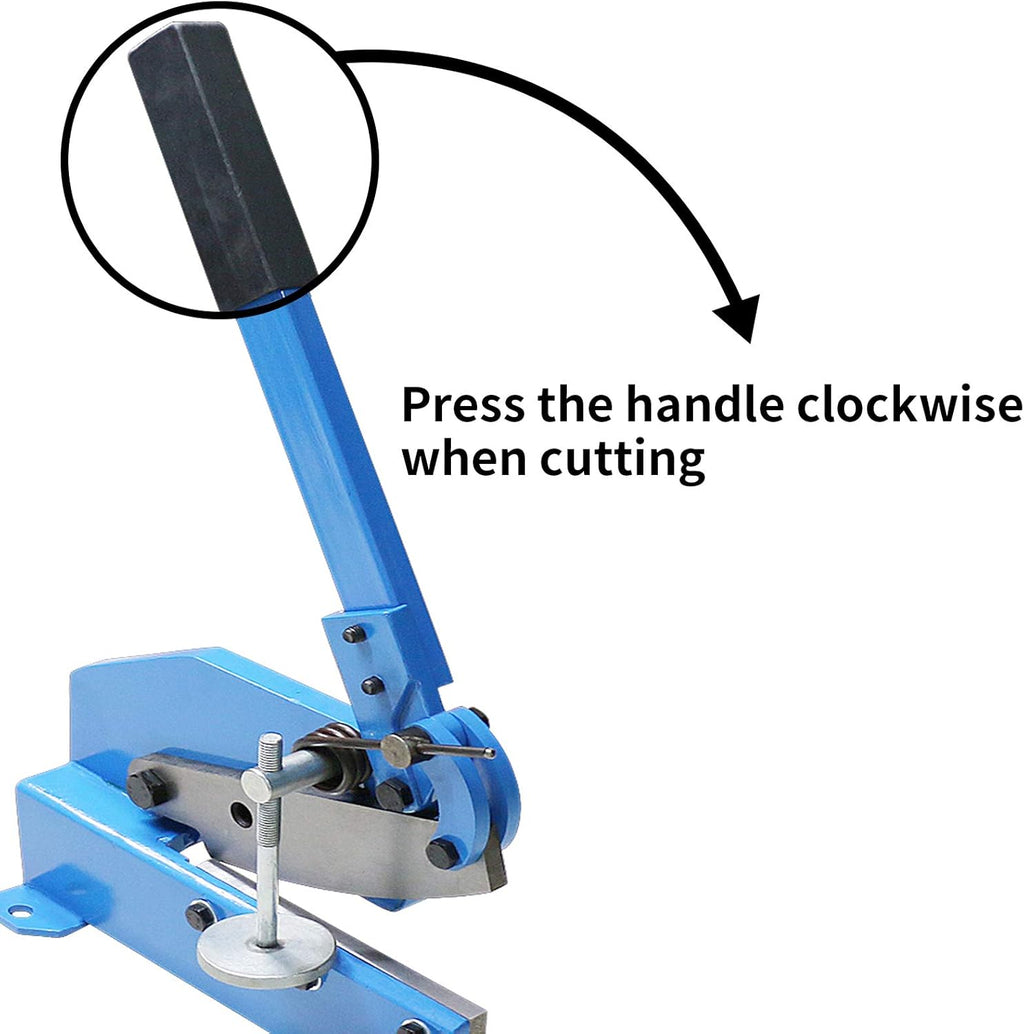 Hand Plate Shear, Manual Metal Cutter, Cutting Thickness 6mm Max, Benchtop for Carbon Steel Plates B8785
