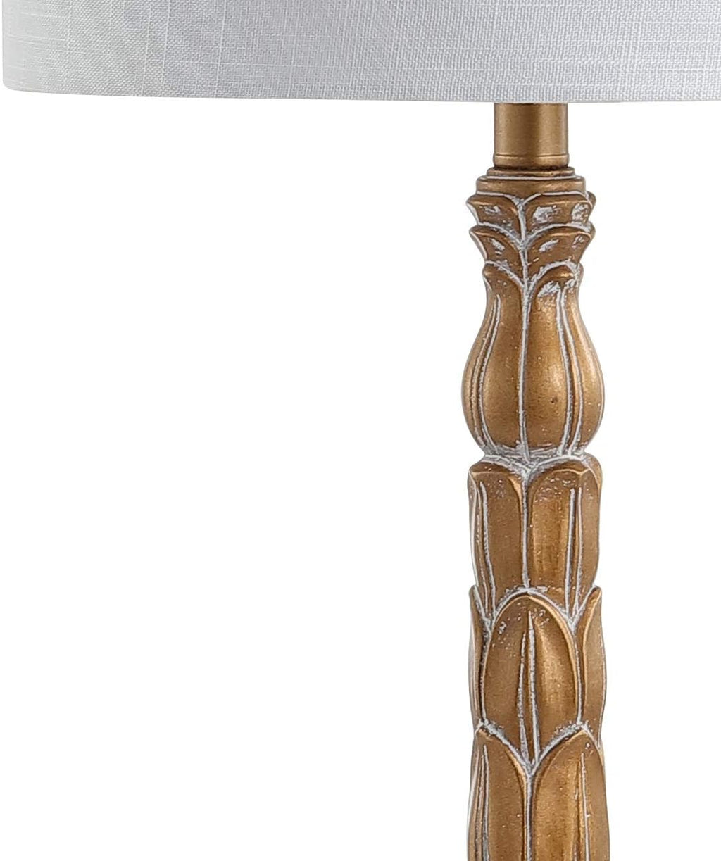 Antique Gold Resin LED Lamp G110