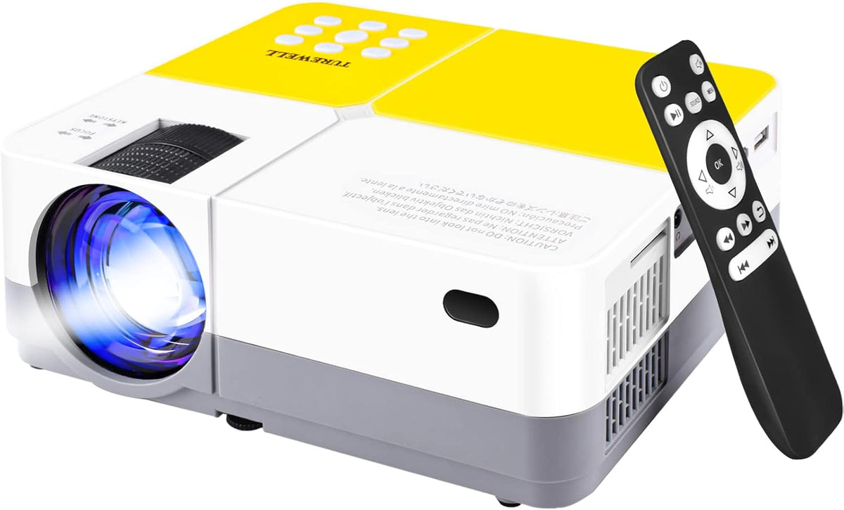Mini Projector, 55000 Hours Full HD 1080P Supported Portable Video Projector B15420