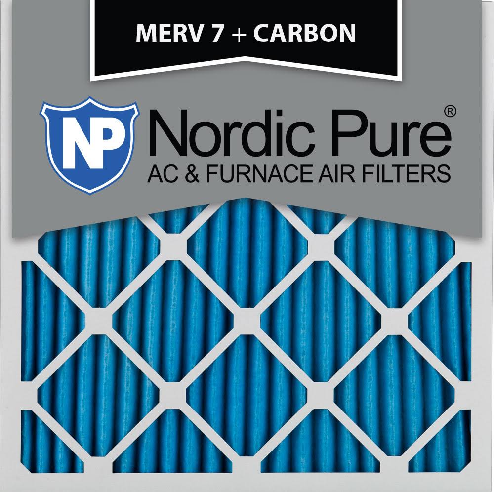 20x20x1 MERV 7 Carbon AC Furnace Air Filters Qty 6 E17005