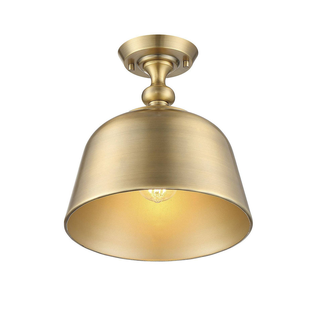 Warm Brass Semi-Flush Light U9960