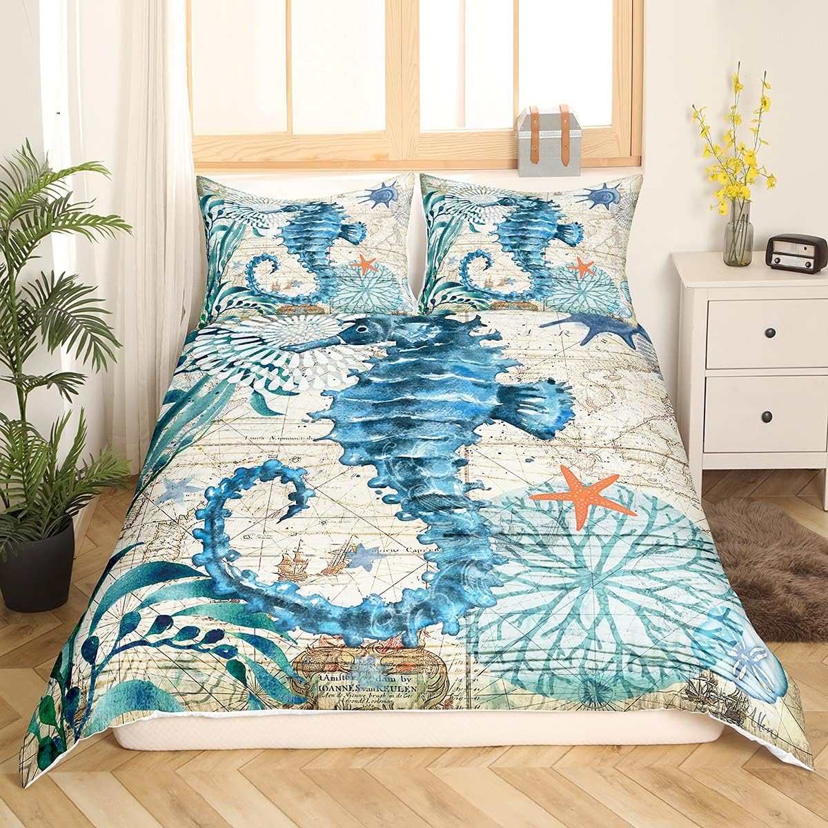 Mermaid Tail Comforter Cover Full Bedding Set P189