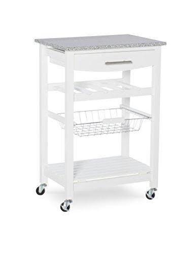 White Kitchen Island W5829