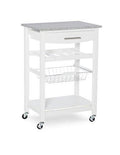 White Kitchen Island W5829