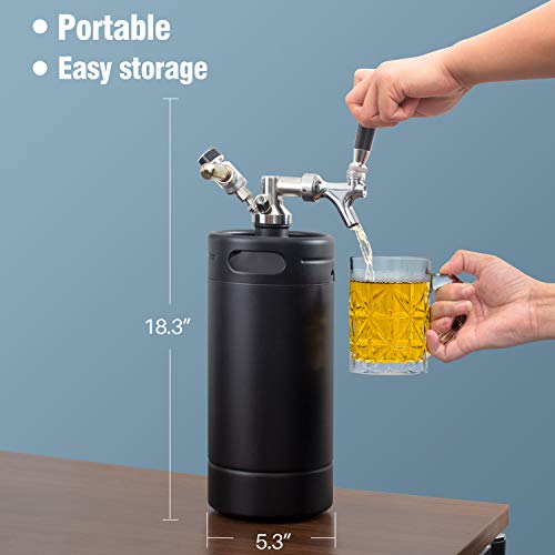 128oz Stainless Steel Pressurized Growler Tap System O91132