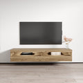High Gloss 63" Floating TV Stand for TVs up to 70" E717465