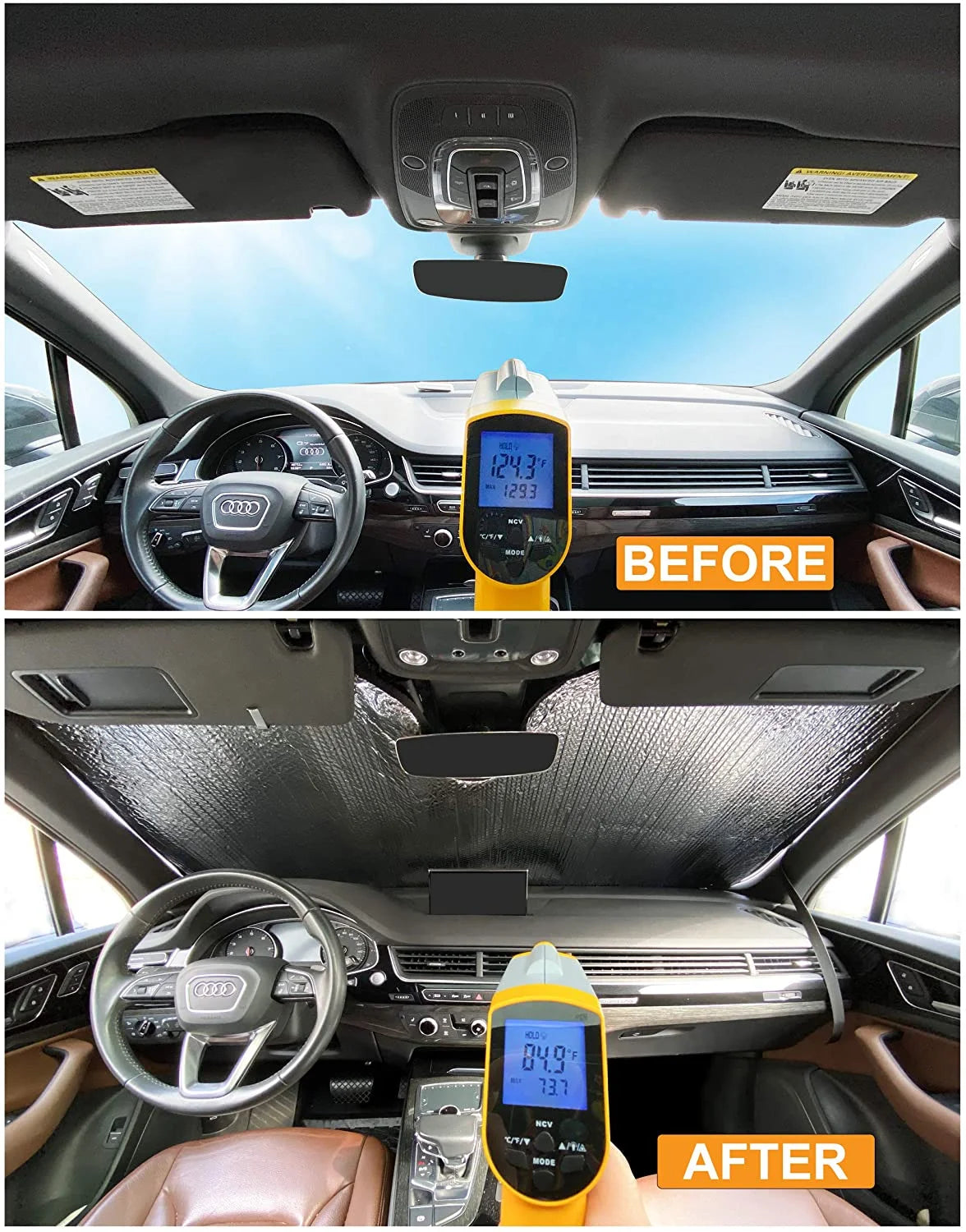 Front Windshield Sunshade for Tesla Model Y J982