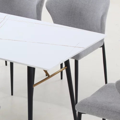 White Porcelain Top Dining Table M207246