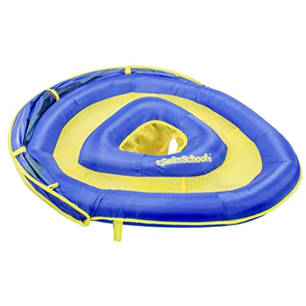 Blue/Yellow Baby Pool Float with Canopy and Safety Seat Y58172