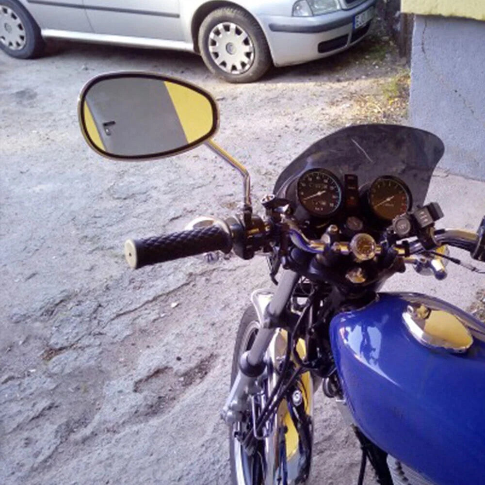 Oval Rear View Mirrors in Chrome M2760